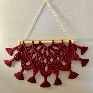 Handmade half mandala macrame wall hanging